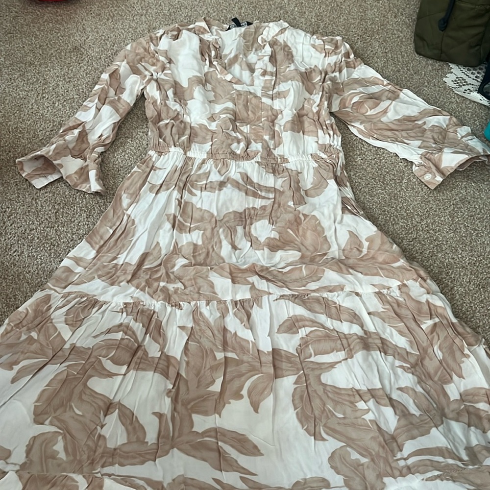 Long dress with long sleeve large size